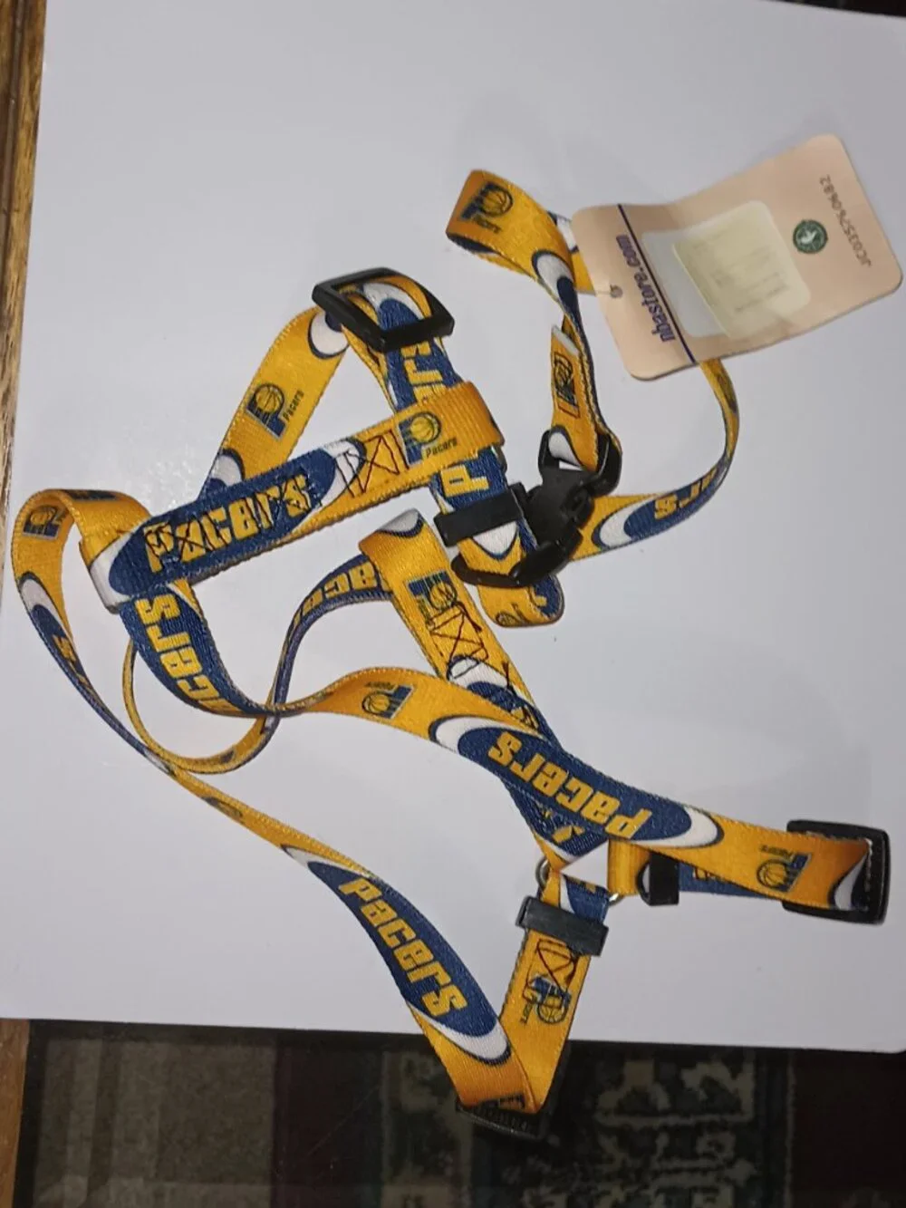 NEW Indiana Pacers NBA 3/4 Inch Adjustable Pet Harness Medium